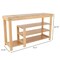 Hastings Home Bamboo Shoe and Boot Rack Bench, 3-tiers Wood Seat Storage and Organization, Bedroom, Closets 727880MFR - alternate 3